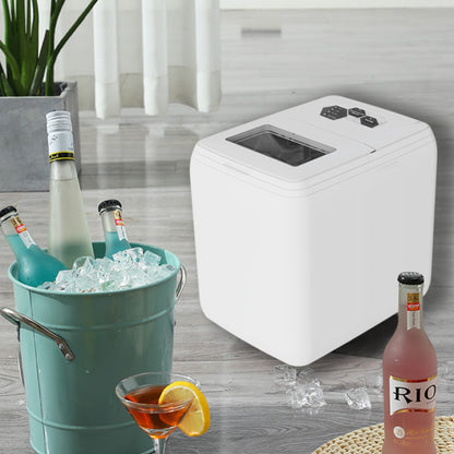 44 LBS Compact Countertop Ice Maker with Scoop & Basket